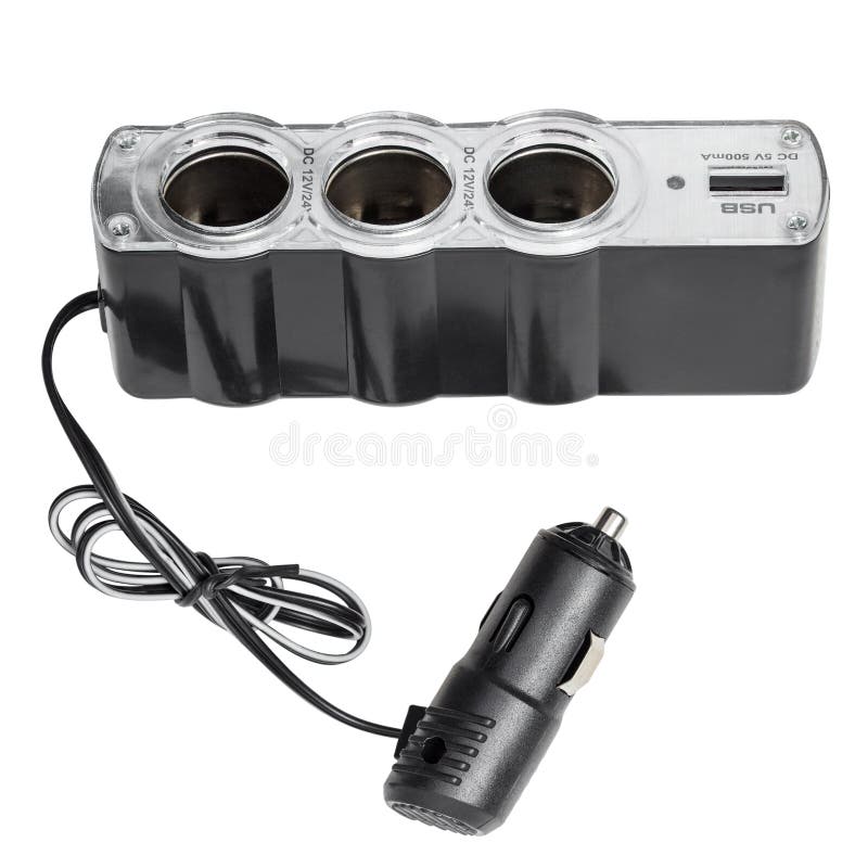 USB and cigarette lighter socket for the car