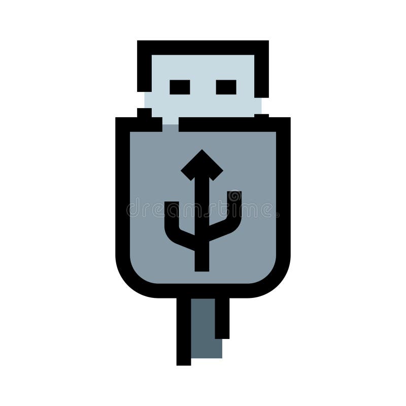 Usb connector icon providing a digital link for electronic devices, enabling data transfer, charging, and connectivity across various hardware and software applications. Usb data transfer stock images, royalty-free photos and pictures