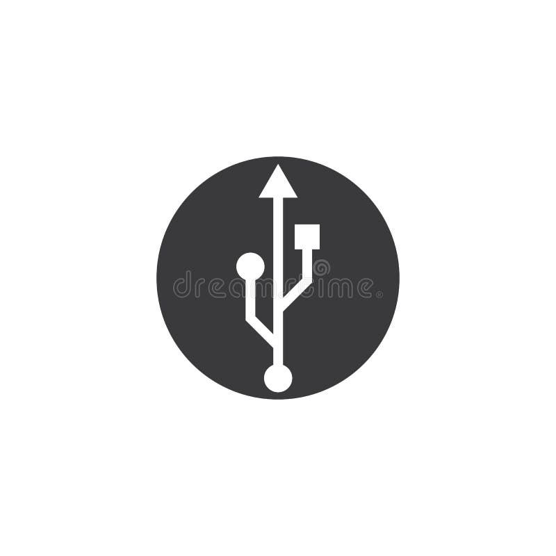 USB Data Transfer Logo Vector Stock Vector Illustration of portable