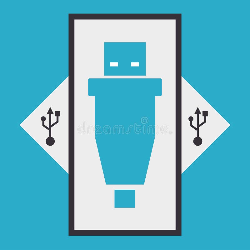 USB digital design vector illustration