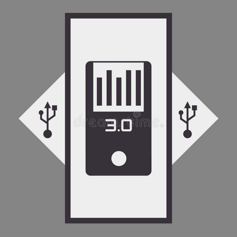 USB digital design vector illustration