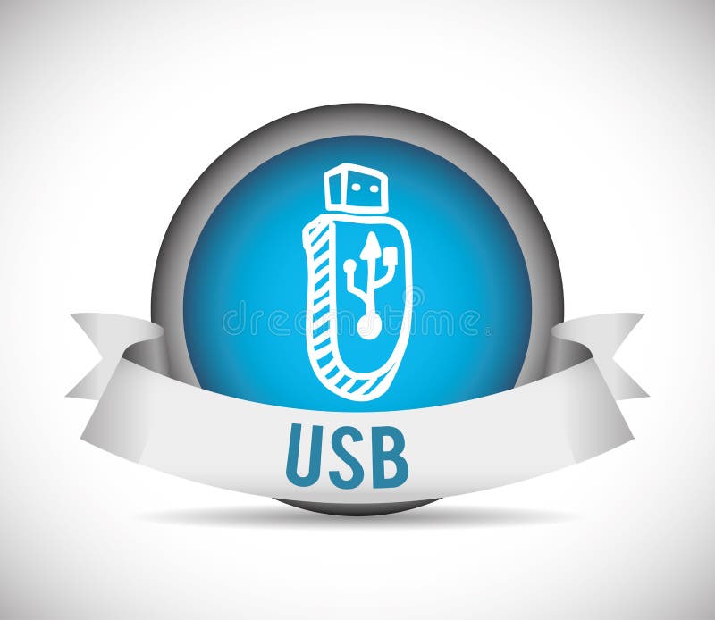 USB digital design vector illustration
