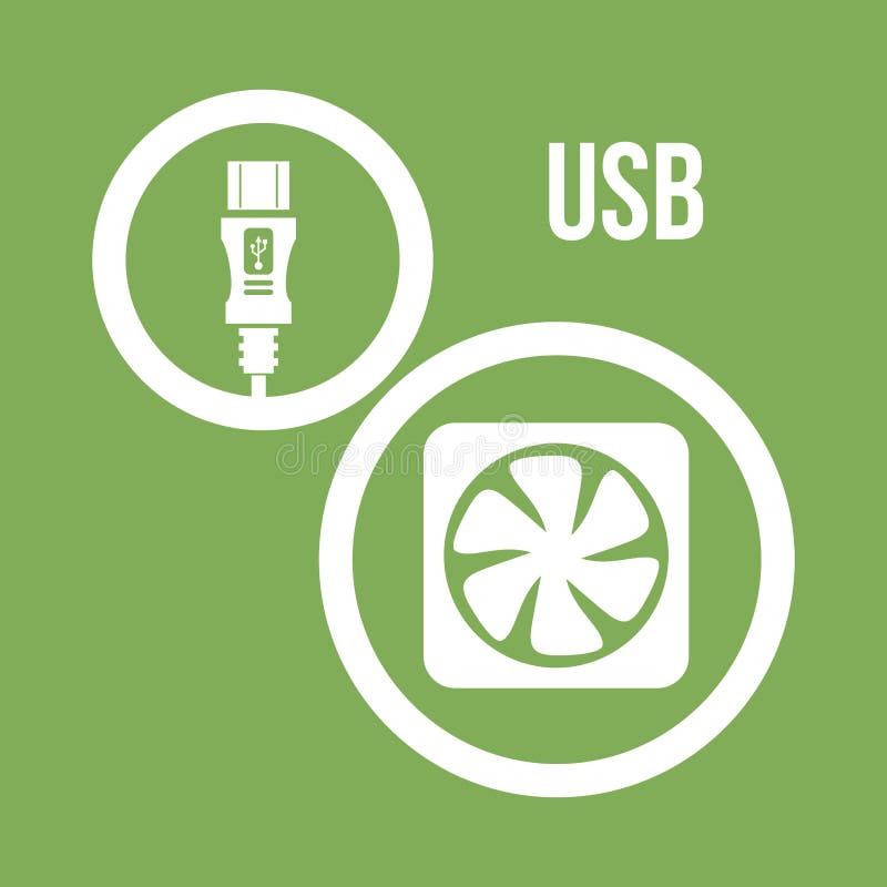 USB digital design royalty free illustration
