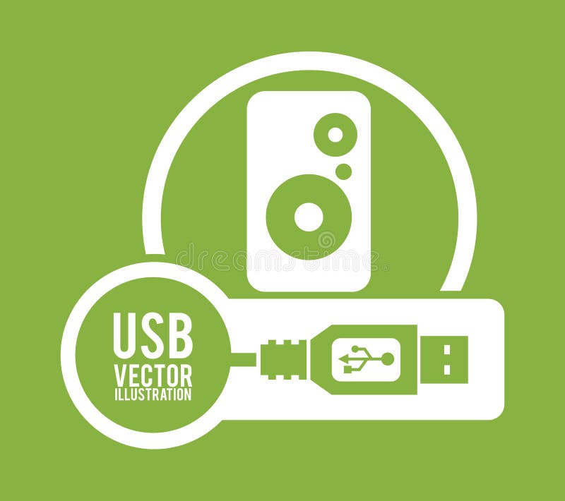 USB digital design vector illustration