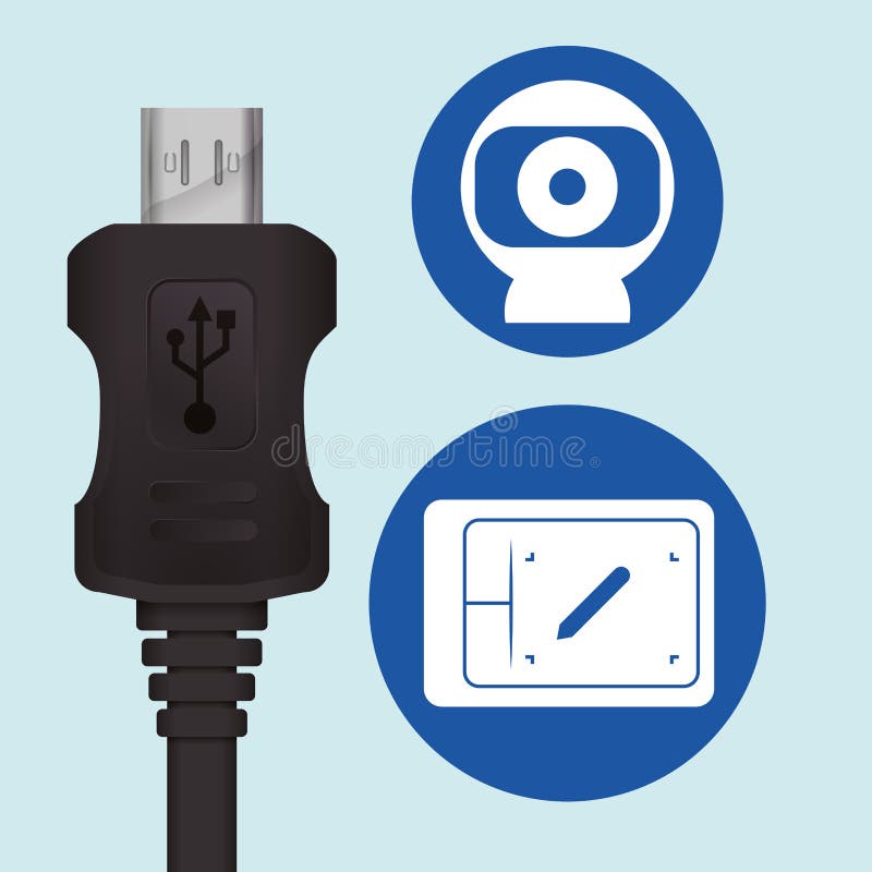 USB digital design vector illustration