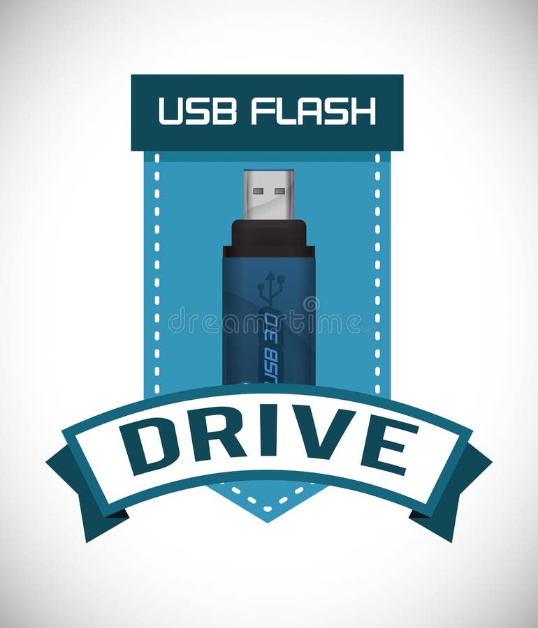 USB digital design stock illustration