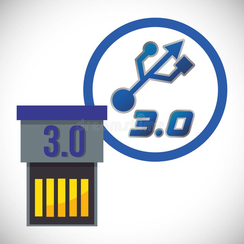 USB digital design royalty free illustration