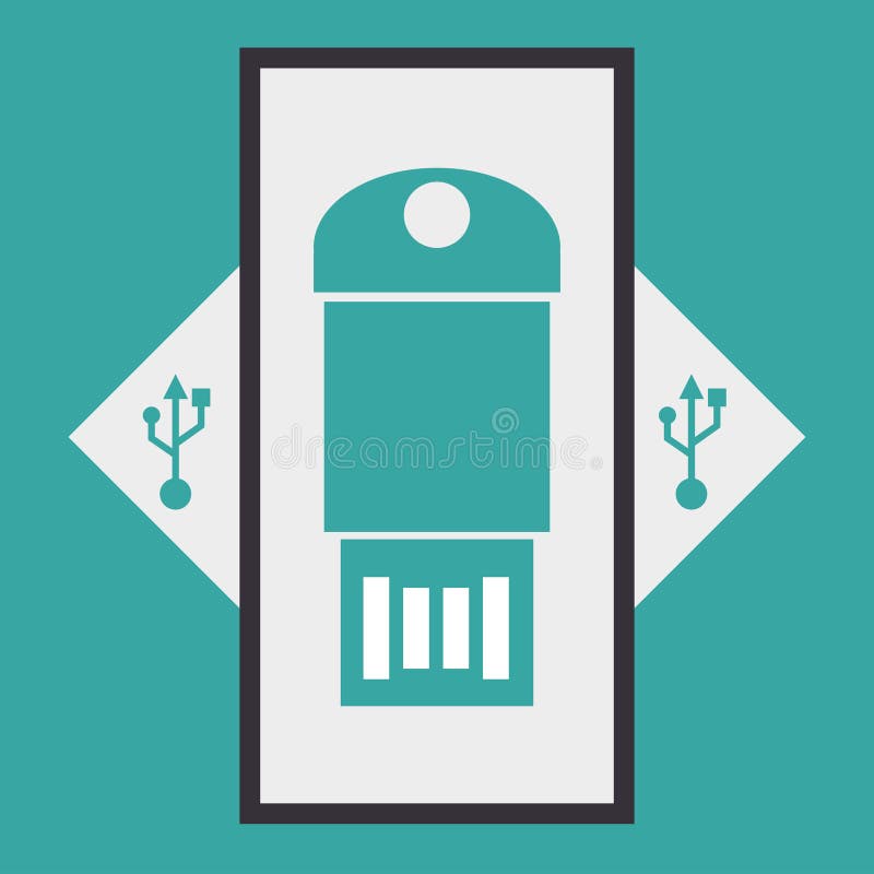 USB digital design vector illustration