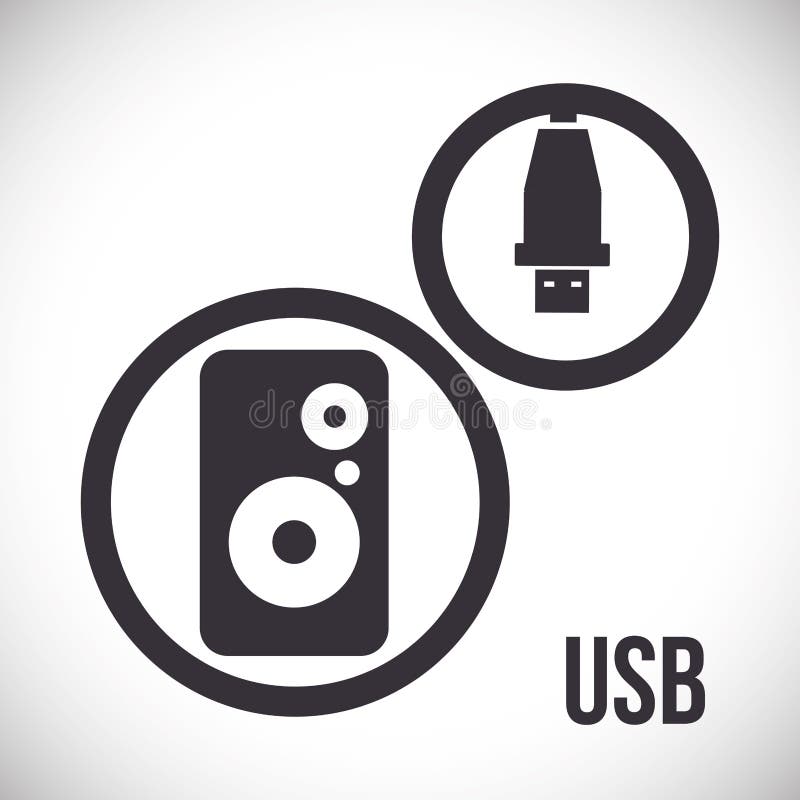 USB digital design vector illustration