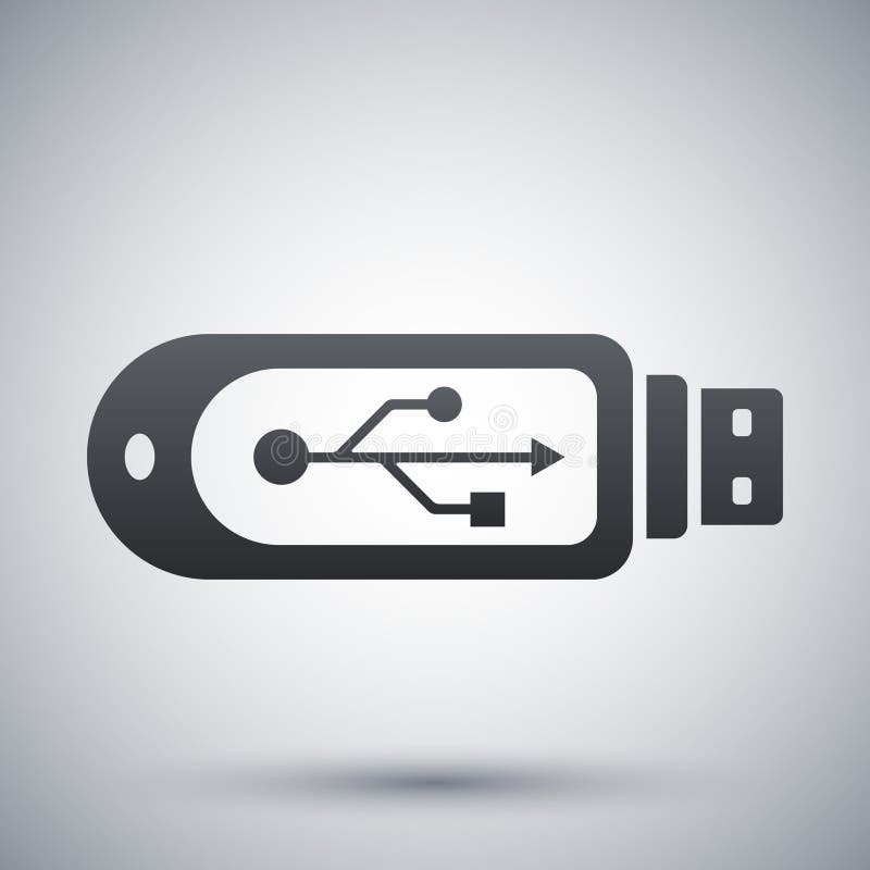 Vector usb flash drive icon