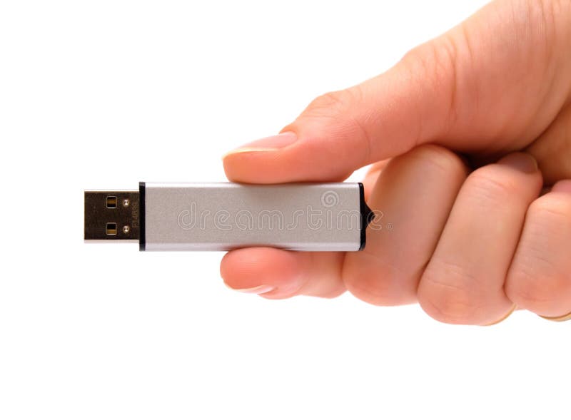 USB Flash in hand