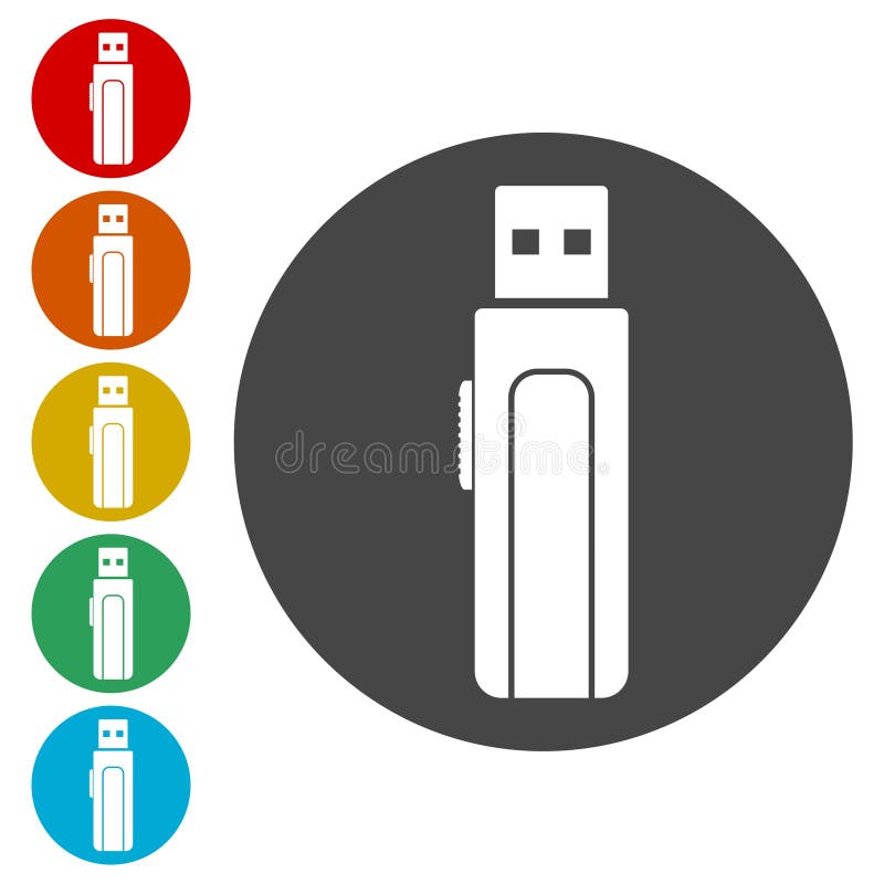 Usb flash memory icon vector illustration