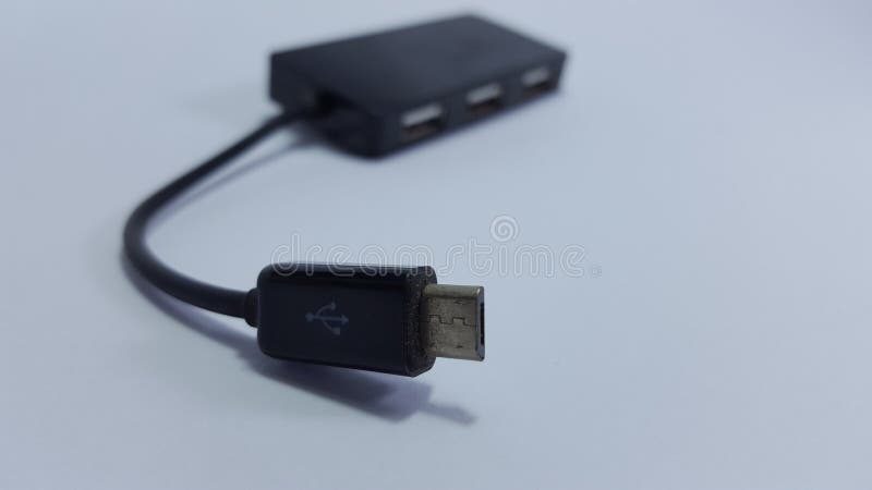 USB op gaat aka OTG royalty-vrije stock fotografie USB op gaat aka OTG royalty-vrije stock fotografie