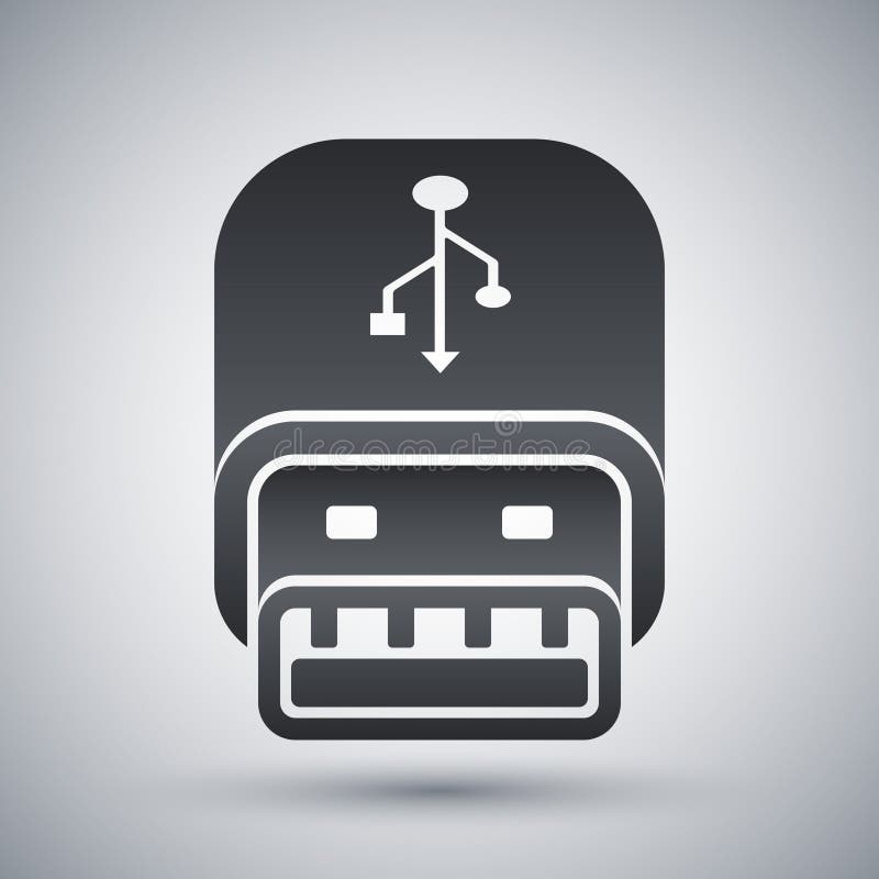 Vector usb stick icon