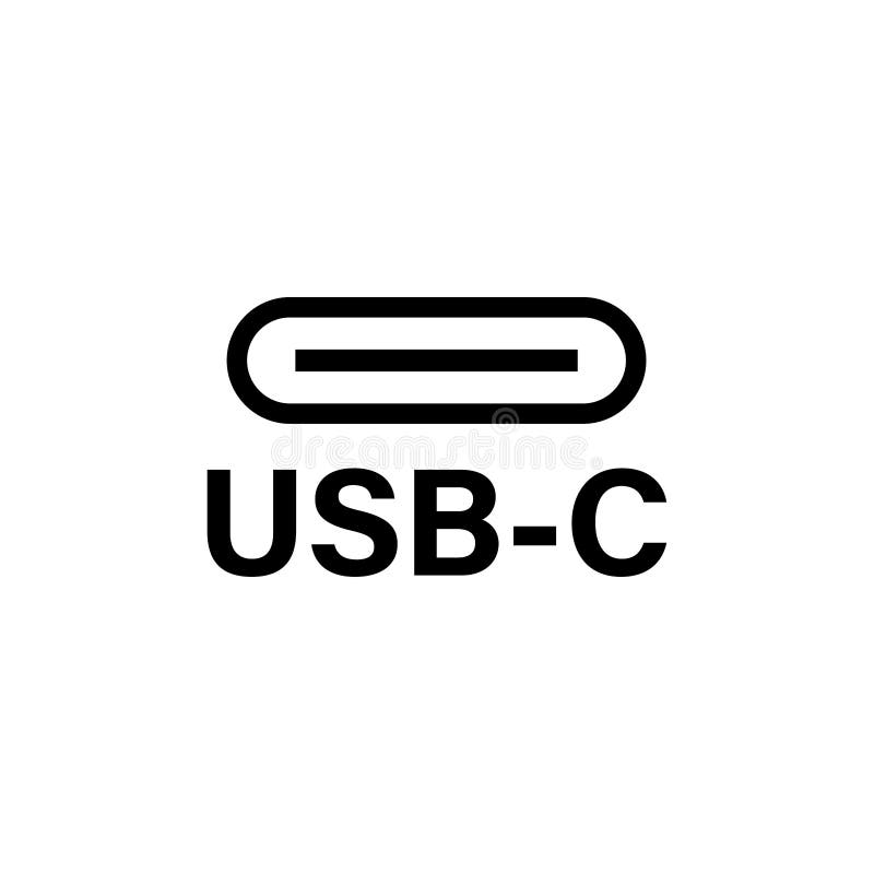 USB Type or 4 Cable Icon Vector Stock Vector - Illustration of device, plug: 228539679