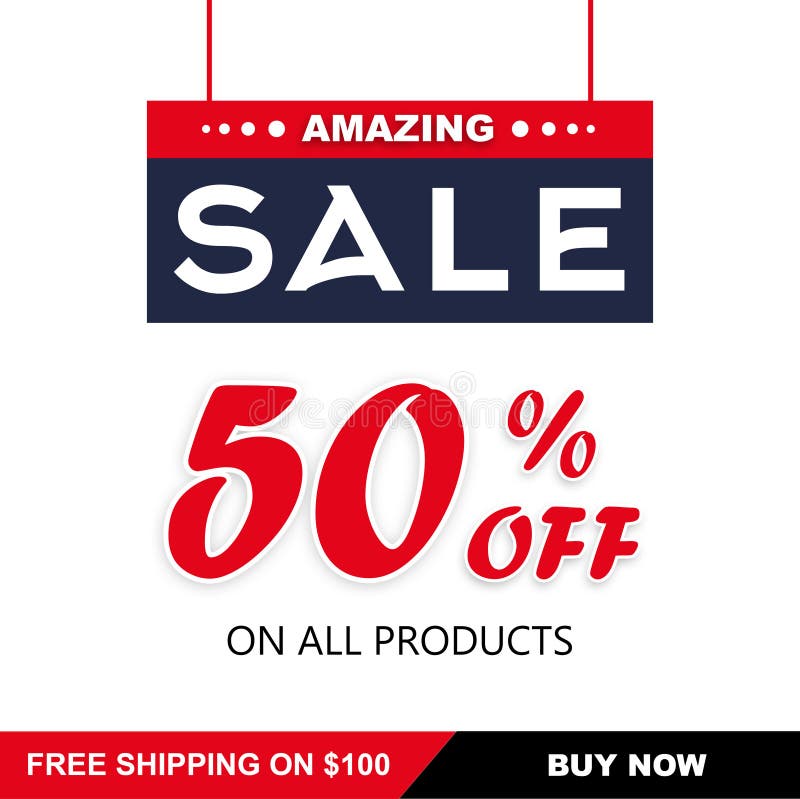 AMAZING SALE BANNER IMAGE DISCOUNT Stock Illustration - Illustration of ...