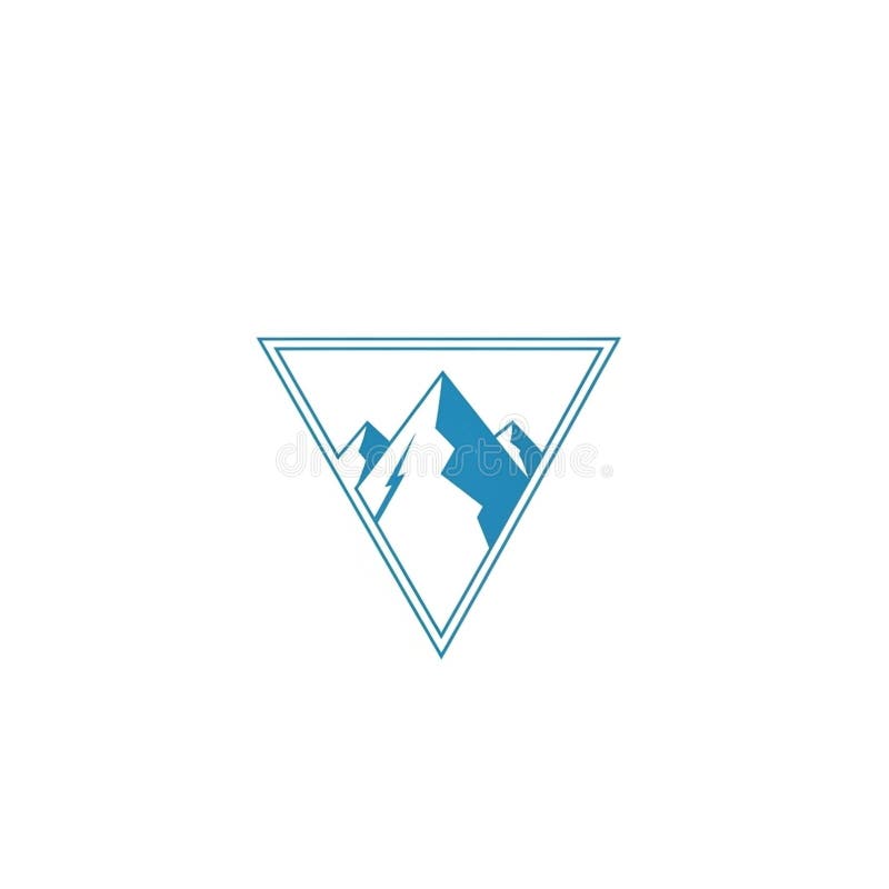 The use of an inverted triangle could symbolize stability and strength vector illustration
