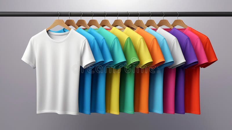 Ultra-Realistic Black T-shirt on Hanger 3D Render with Blurred Background for Branding and Promotions. Use this ultra-realistic 3D black t-shirt render on a hanger with a clean blurred background for your design projects, branding, or marketing materials.