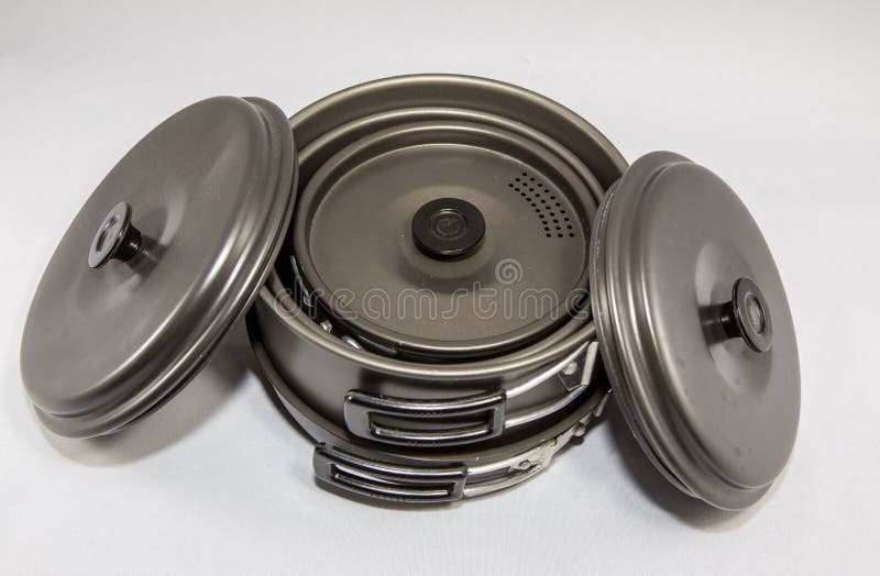 Camping cookware stock photo. Image of outdoors, fire 6504934