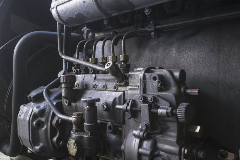 Used Engine Parts with Rust Stock Image Image of industrial