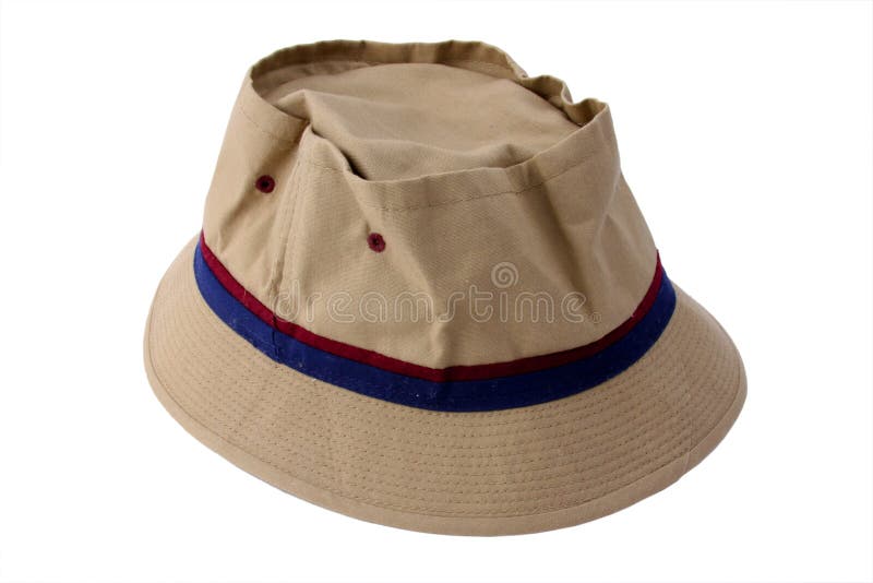 Used Fishing Hat stock photo. Image of isolated, clothing 10607430