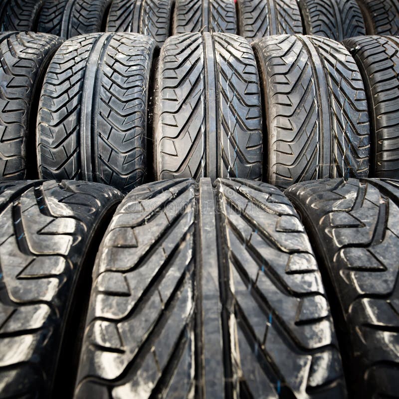Used old car tires detail pattern, background or texture royalty free stock photography Used old car tires detail pattern, background or texture royalty free stock photography