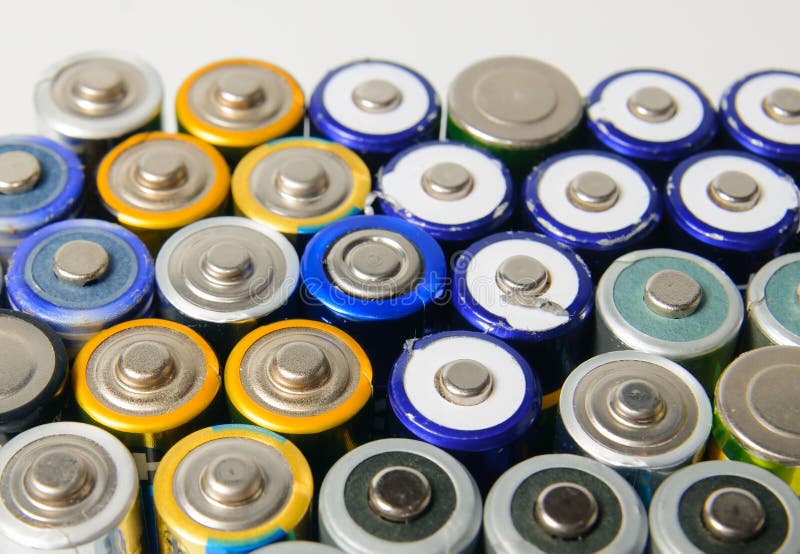 Used Rechargeable Batteries Stock Photo Image of cadmium, recycle
