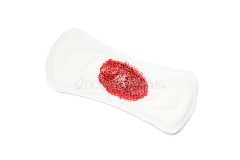 Used Sanitary Pad with Natural Blood. Woman on Critical Days, Gynecological  Menstrual Cycle Stock Image - Image of medicine, intimate: 169430723