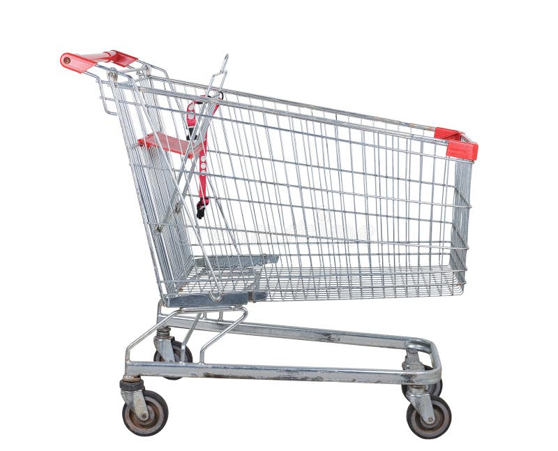 Used shopping trolley stock photo. Image of container - 24763470