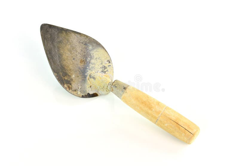 Used Trowel on Concrete Floor in Background Stock Photo Image of
