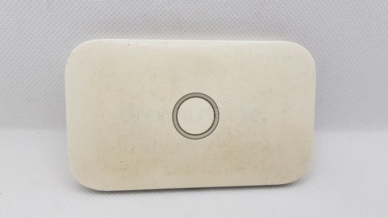 Used White Mobile Hotspot Device royalty free stock photos