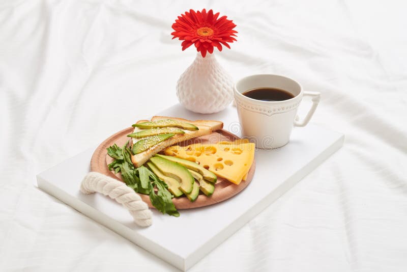 Useful bed breakfast rich in vitamins