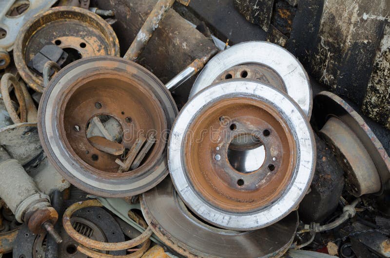 Useless, Old Rusty Brake Discs Stock Image Image of metal, recyclable
