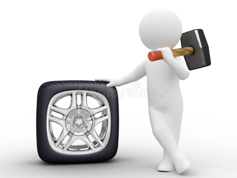 Useless work stock illustration