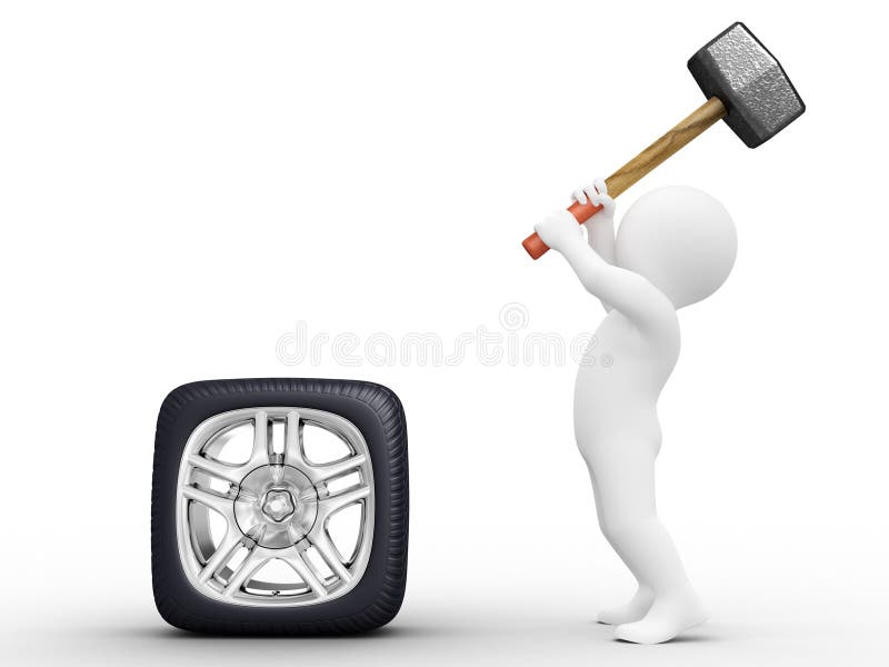 Useless work stock illustration