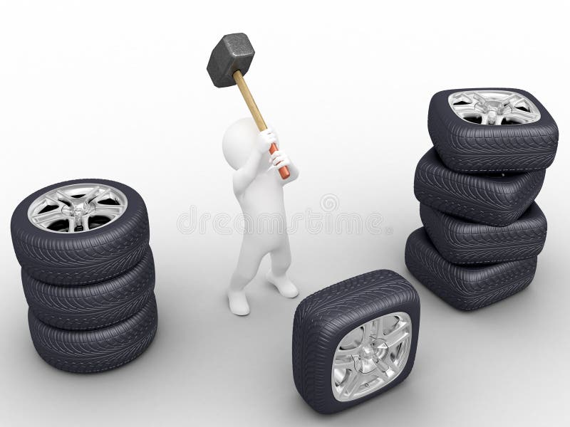 Useless work royalty free illustration