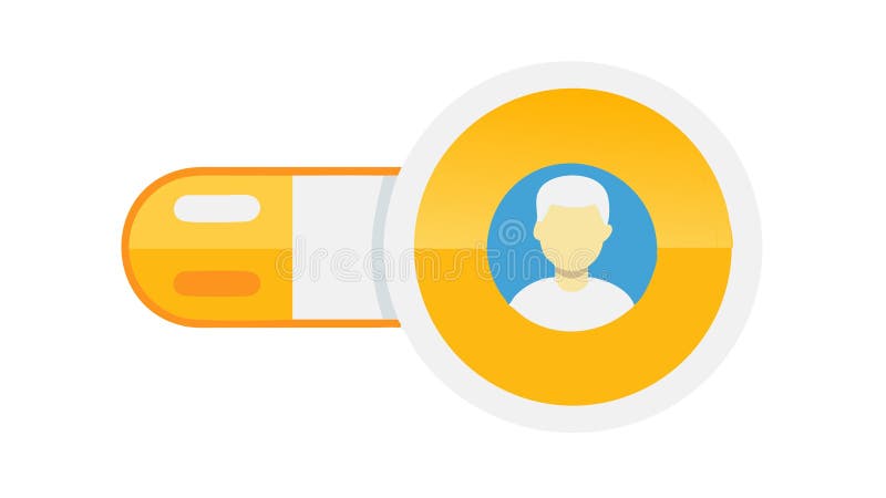 User Account with Eye Icon: Profile Viewing Privacy Settings, vector design Generative AI royalty free illustration