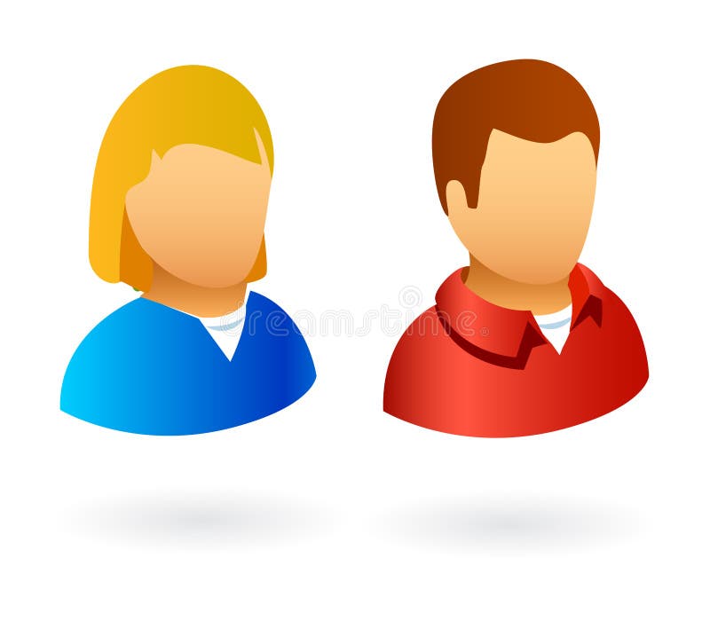 People Icon Vector Male and Female Person Profile Avatar Stock Vector -  Illustration of client, people: 102655318