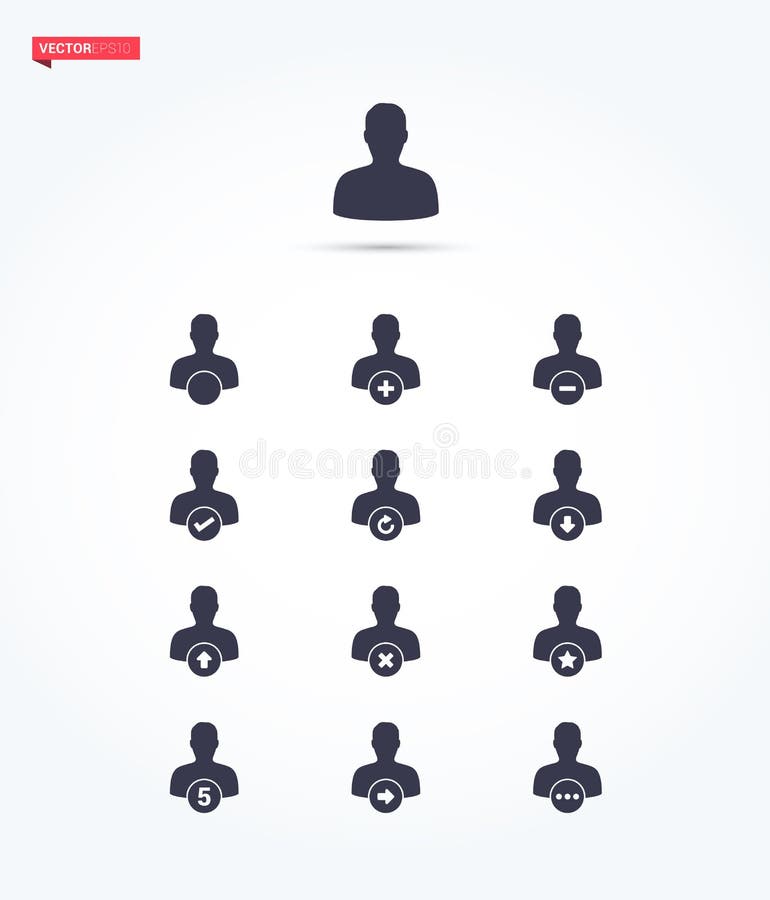 User Configuration Icon Set vector illustration
