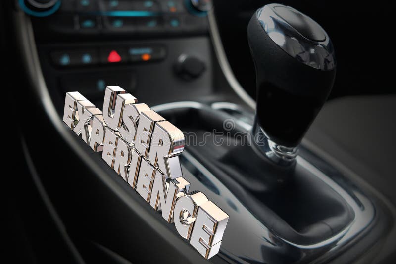 Design Car Interior Gear Shifter Drive Style Stock