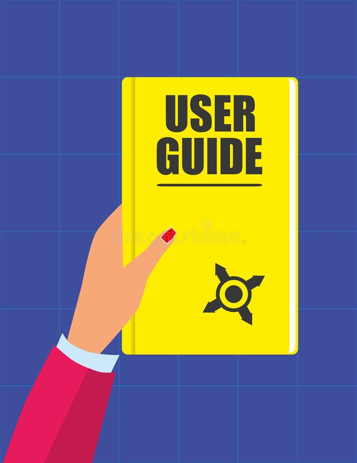 User Guide Handbook stock illustration User Guide Handbook stock illustration