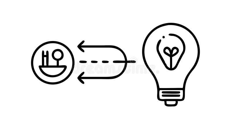 User Idea Exchange Icon for Feedback Innovation Process, vector design Generative AI vector illustration