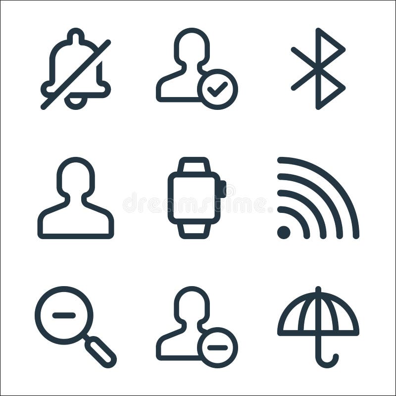 User Interface Line Icons. Linear Set. Quality Vector Line ...