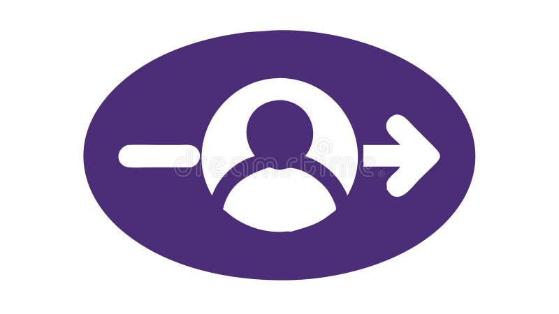 User Login Forward Progress Icon, for Account Access, vector design Generative AI royalty free illustration
