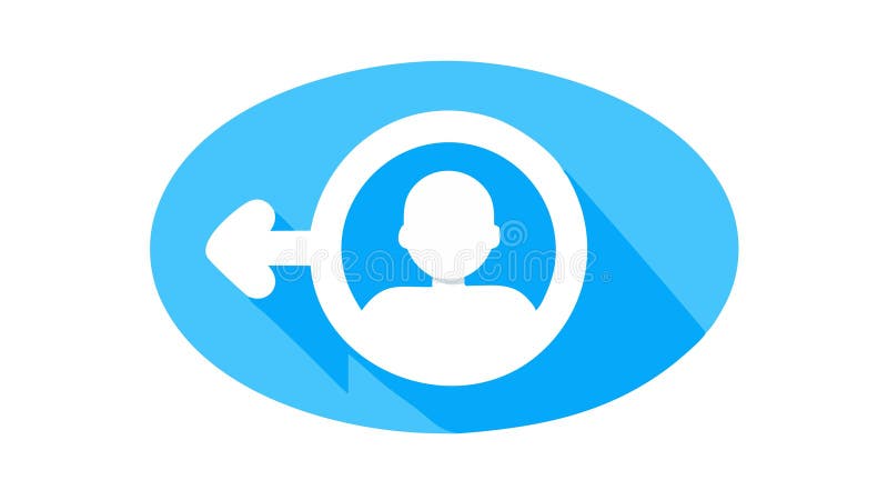 User Logout Return Profile Icon, for Account Exit, vector design Generative AI vector illustration