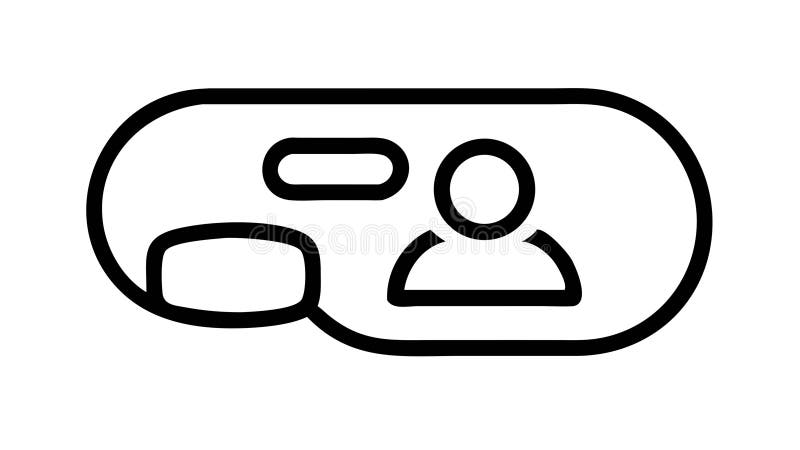 User Profile Account Icon, Person Avatar Symbol, vector design Generative AI stock illustration