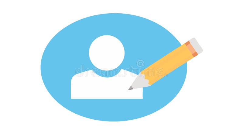 User Profile Edit Icon: Personalize Update Account Details, vector design Generative AI stock illustration