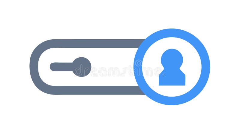 User profile with slider icon, account settings vector, vector design Generative AI vector illustration