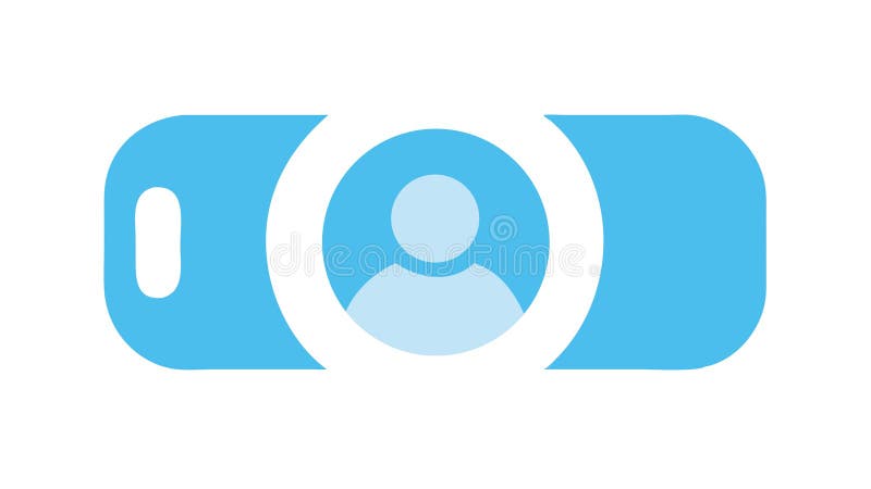 User Profile Toggle Switch Icon for Account Settings, vector design Generative AI royalty free illustration