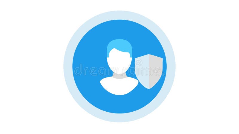 User Protection Icon: Account Security Privacy Settings, vector design Generative AI vector illustration